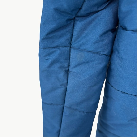 Vintage 70s L.L. Bean Hooded Puffer Parka | Sz Small (Estimated) | Blue & Tan - Picture 15 of 16